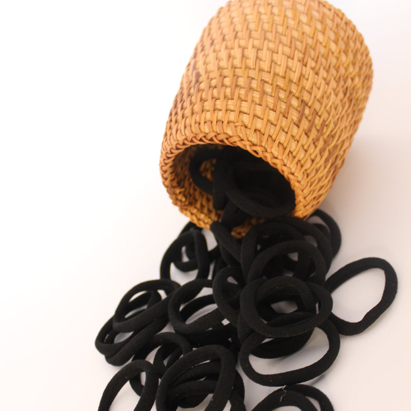 Lot de 30 Chouchou noir - Classique et simplicité