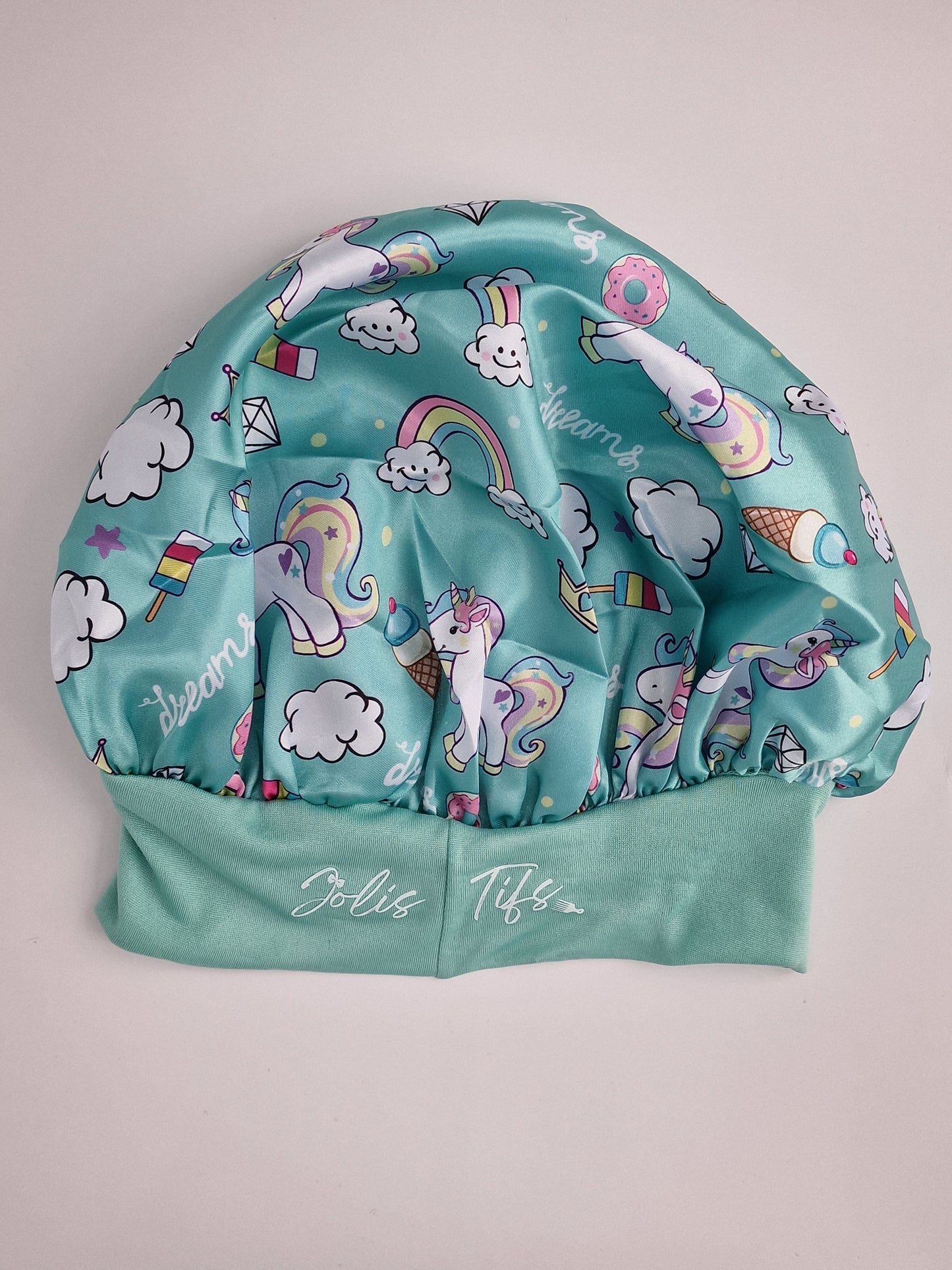 Bonnet en Satin Personnalisable pour enfant Fille